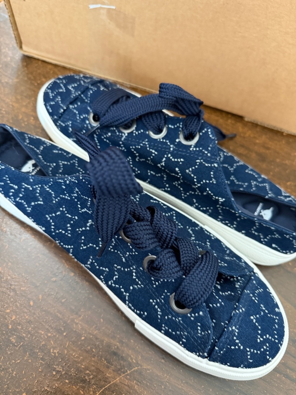 Rocket Dog Navy Blue Star Cheery Mule Sneakers | Plush Foam Slip-On size 10 - Picture 6 of 7